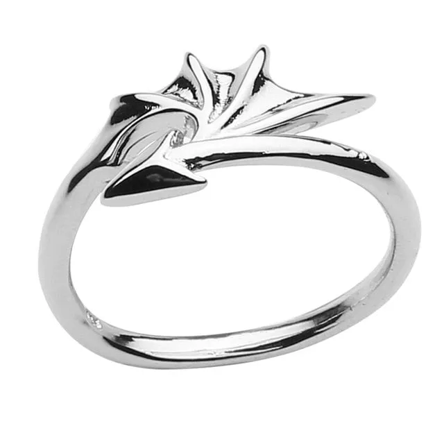 1 Pcs Cool Opening Rings Unisex Ring Men Women Jewelry Adjustable Sterling Dragon Ring Good Gifts Alloy  Animal  Metal  Unisex