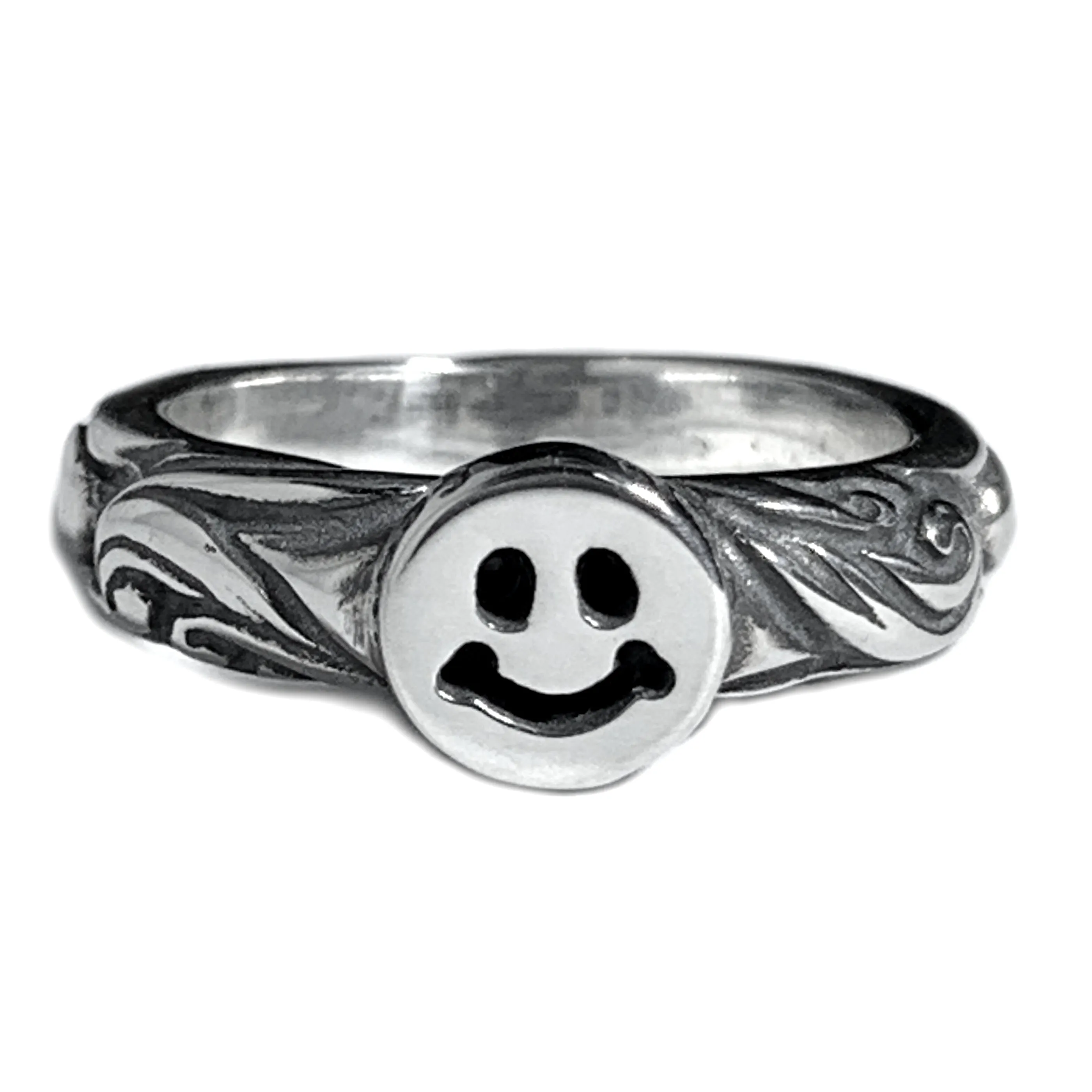 4mm Special Edition Band with Tiny Happy Face