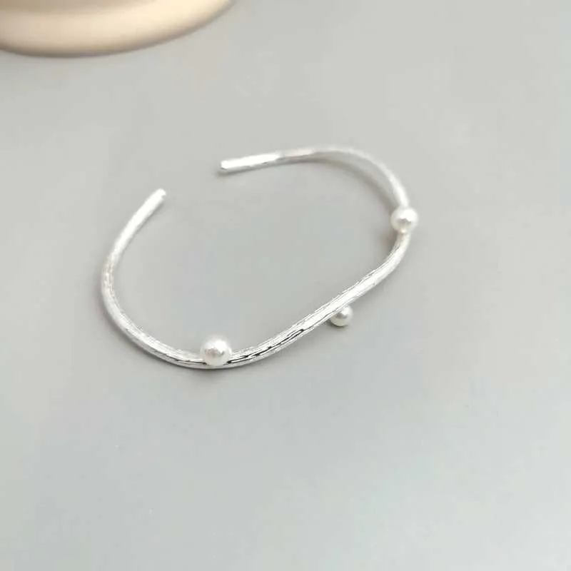 925 Sterling Silver Bracelet wIth Pearl