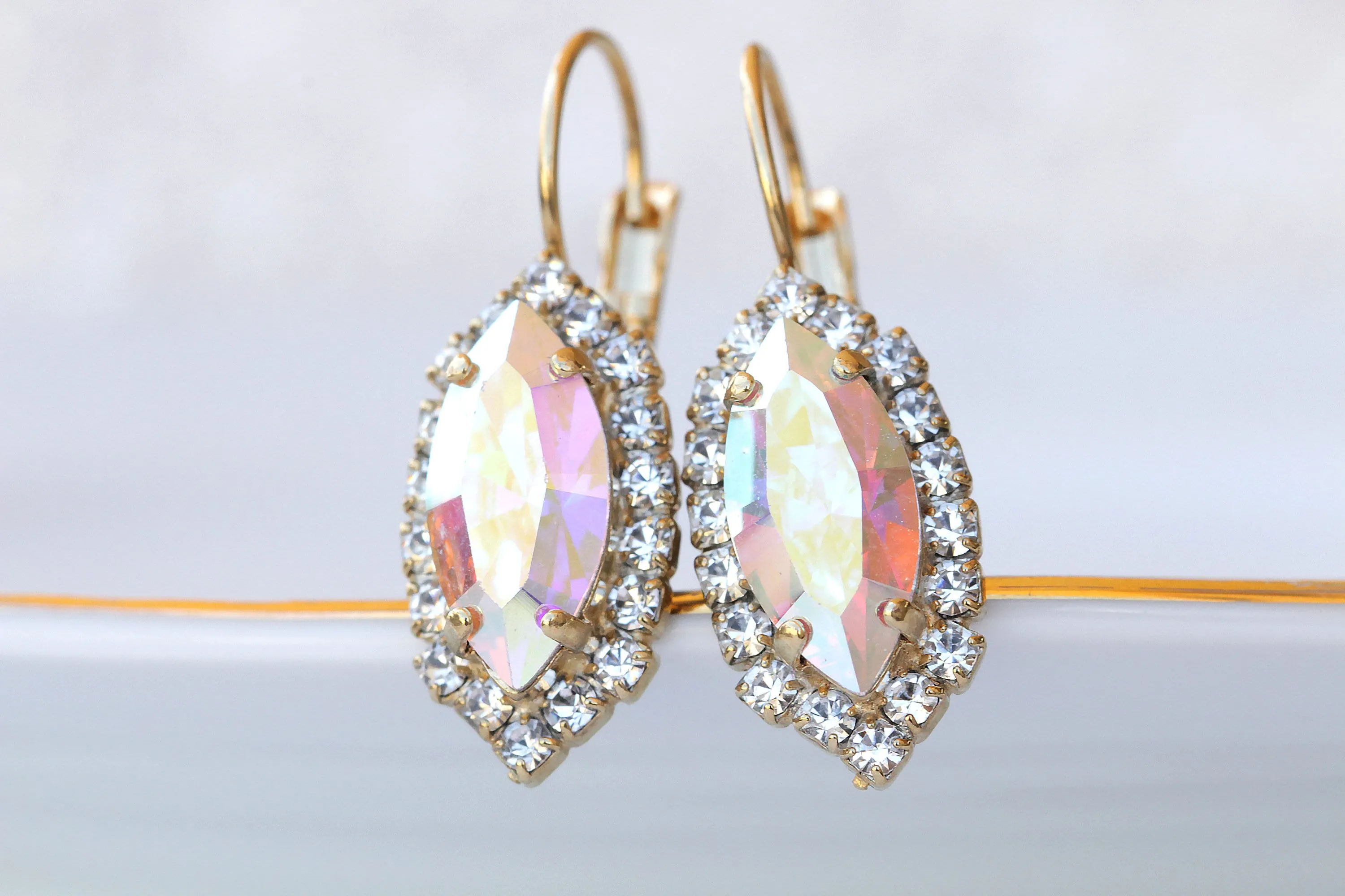 AB CRYSTAL Drop Earrings