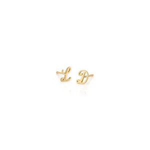 AMELIA SCRIPT INITIAL STUD SINGLES