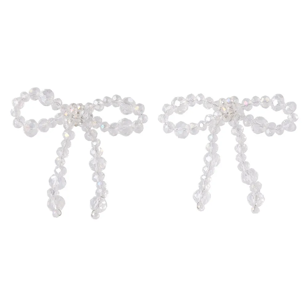 Beaded Bowknot Earrings