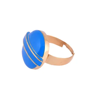 Blue Lollipop Head Candy Ring