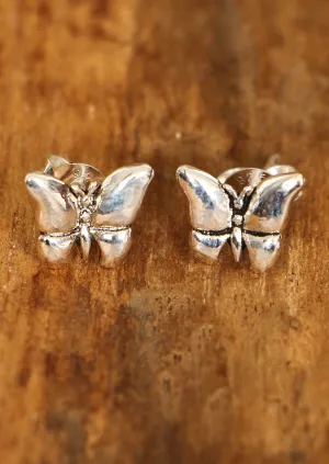 Butterfly Silver Studs