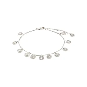 CAROL small fifigree coins bracelet silver-plated