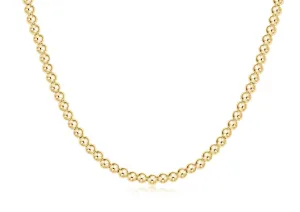 Classic Gold Choker with 4mm Beads