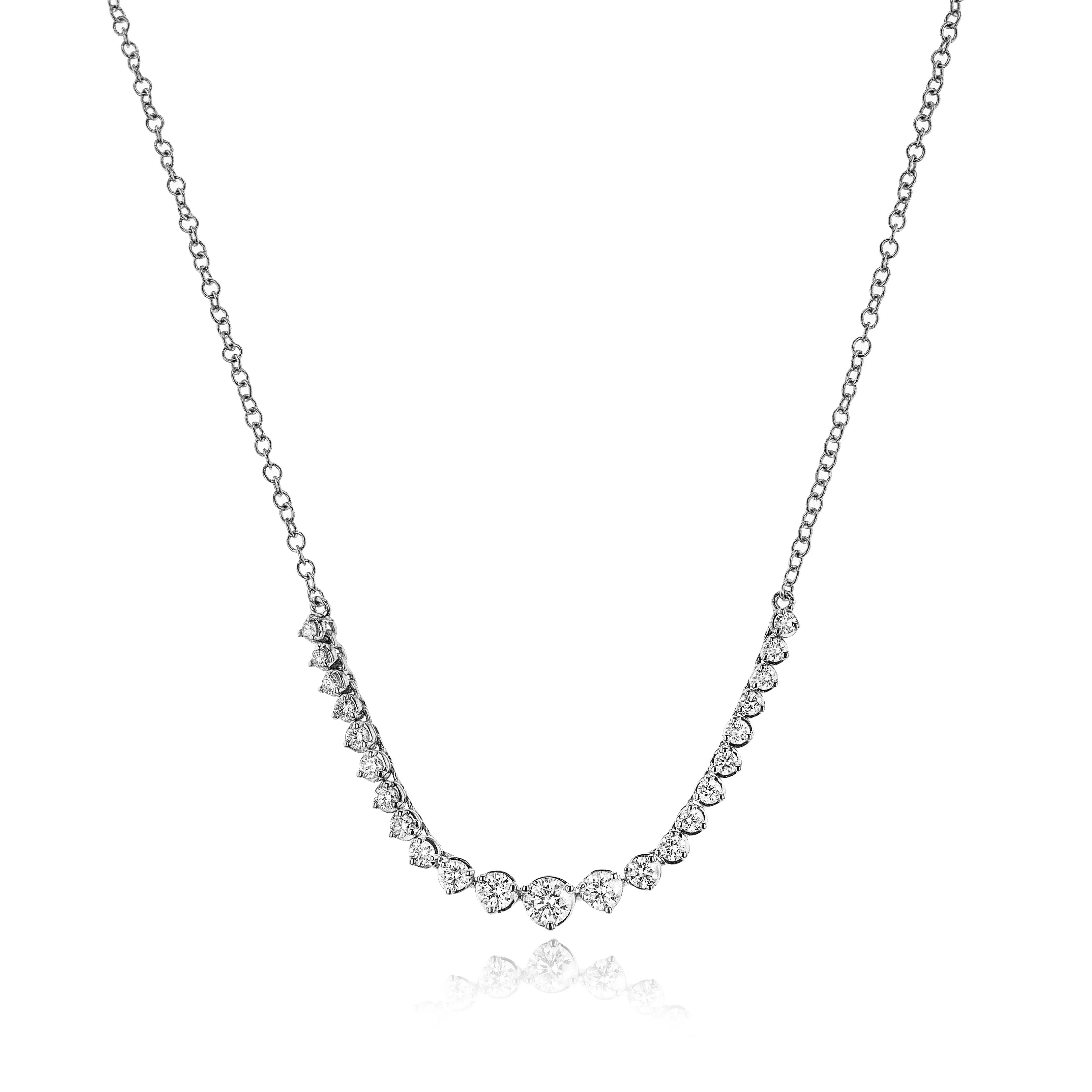 Classic Graduated Diamond Necklace