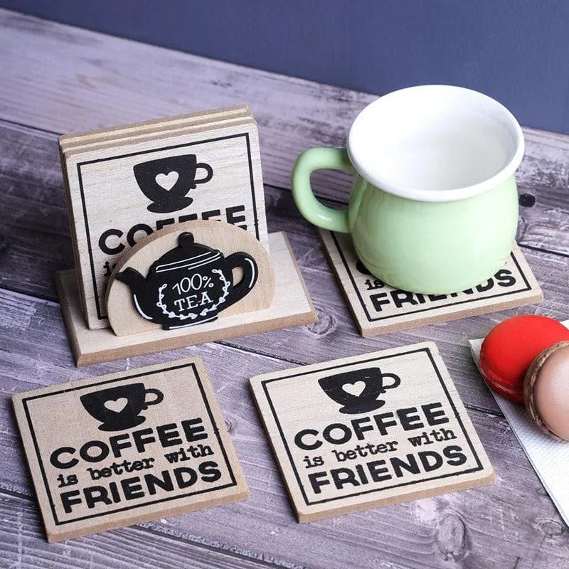 Coffee Alarm Coaster - Set Of Six