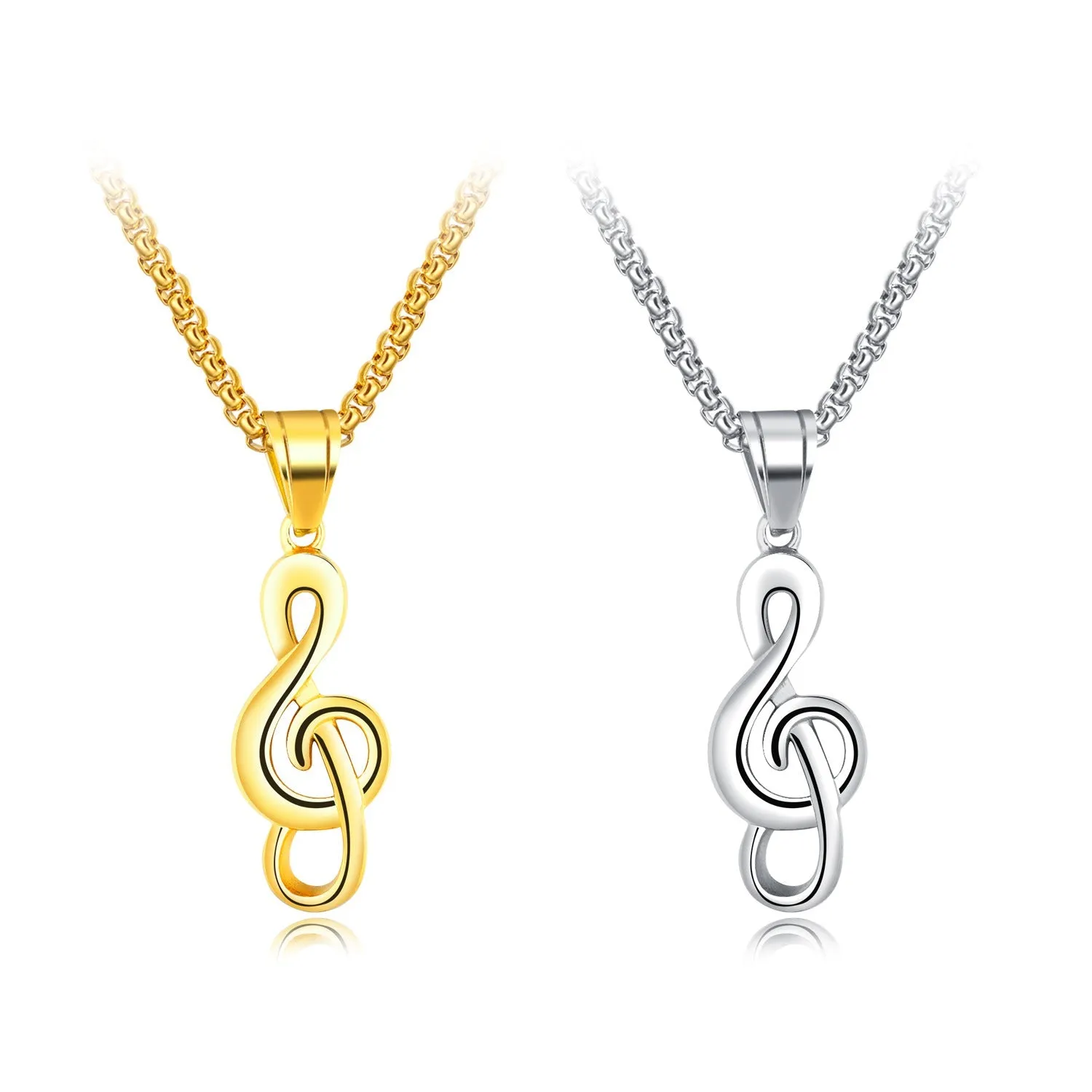 creative music notation necklace musical note pendant necklace