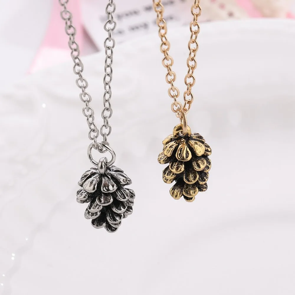 Creative Pine Nut Pendant Simple Sweater Chain Manufacturer Jewelry