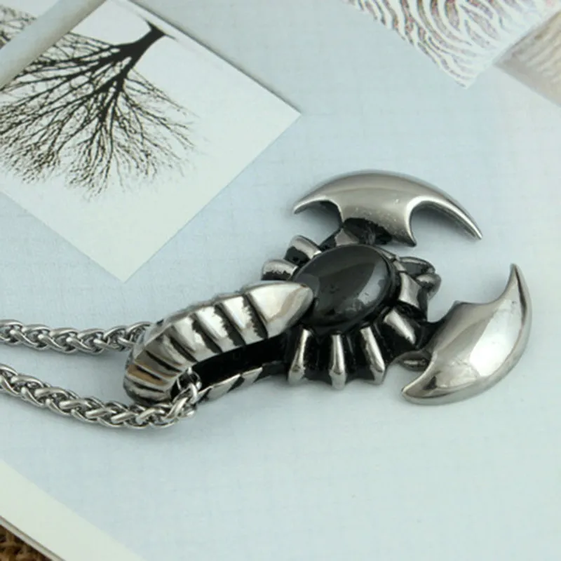 Creative Rock Fashion Accessories  Men's Scorpion Necklace