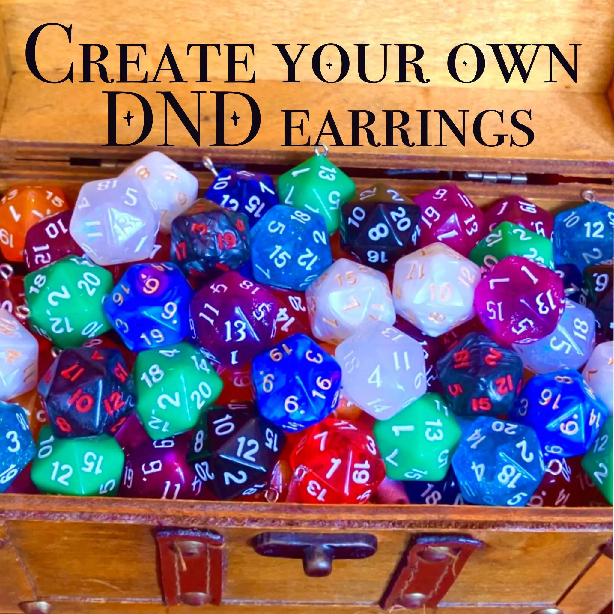 CUSTOM DND EARRINGS- MAGIC   MYSTIC