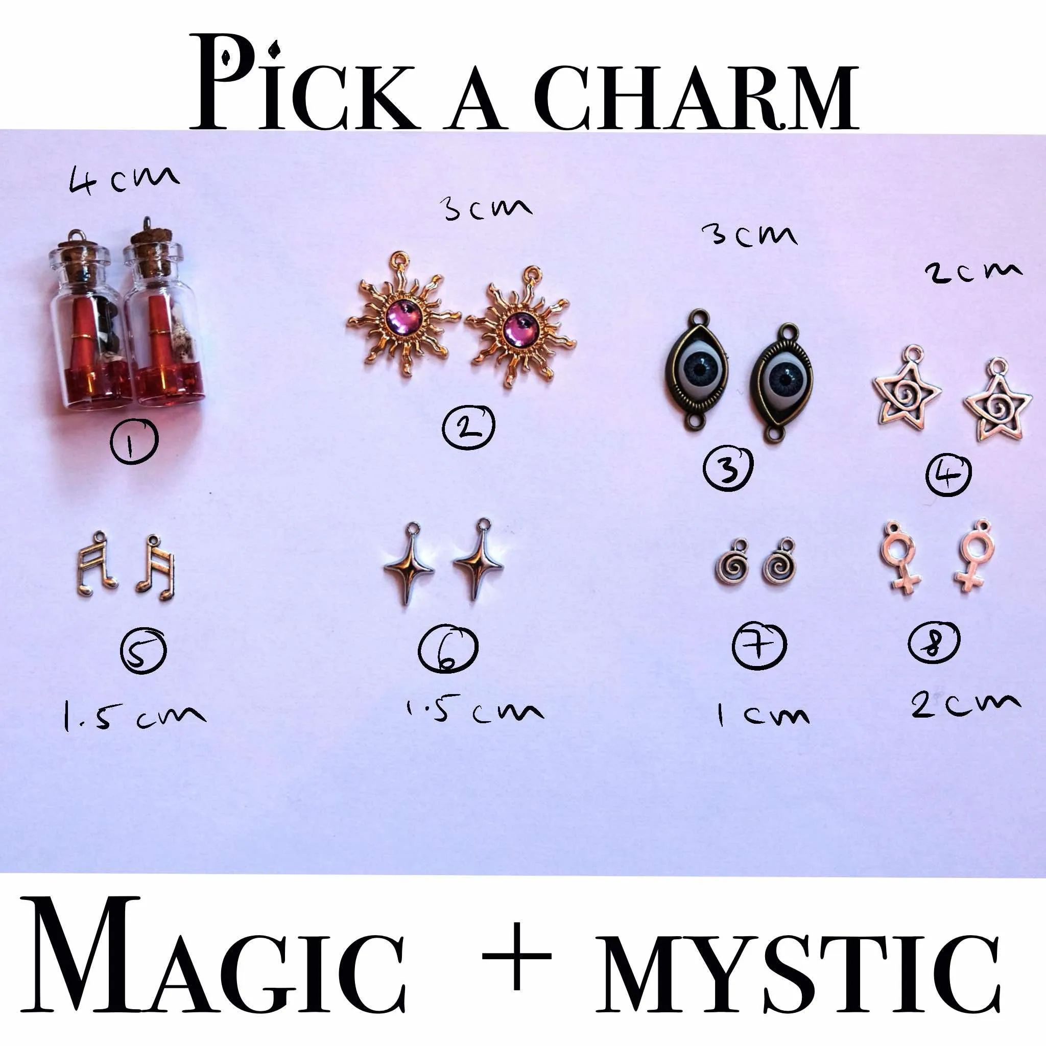 CUSTOM DND EARRINGS- MAGIC   MYSTIC