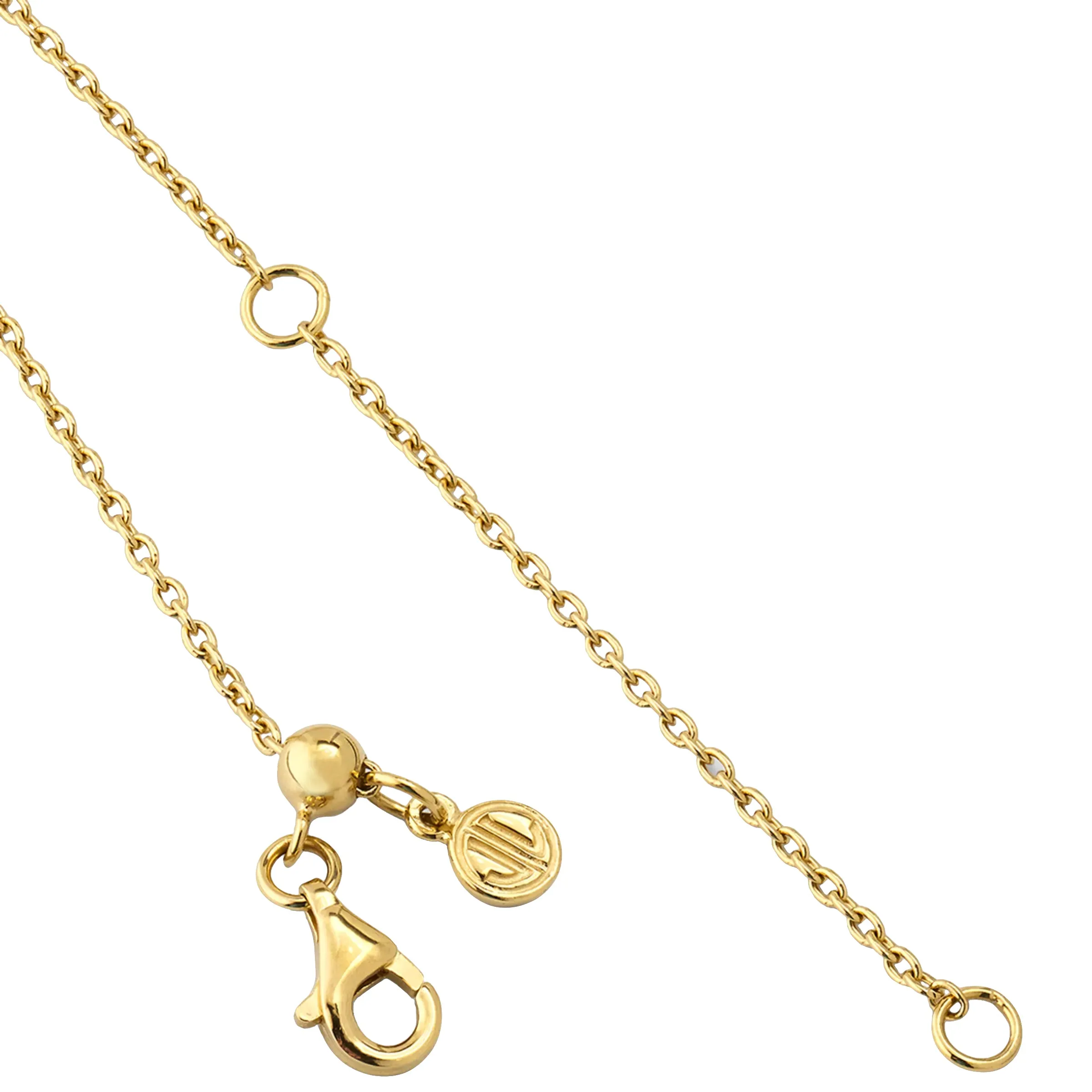 Dash Circle Five Station Gold Vermeil Sterling Necklace