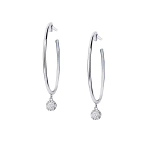 DIAMOND DROP HOOPS