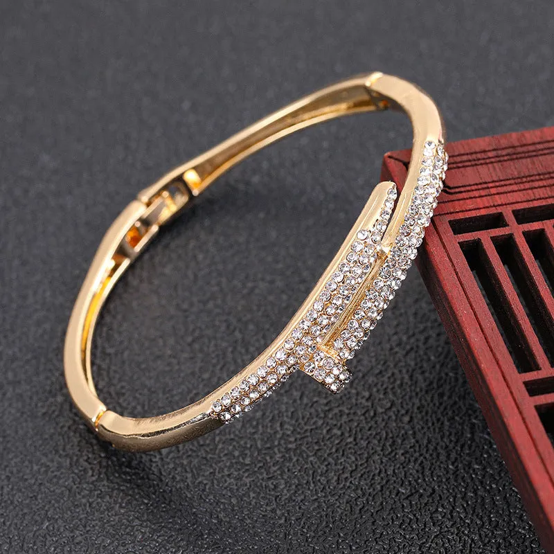 Diamond-encrusted Zircon Bracelet Hipster Femininity Fashion Simple