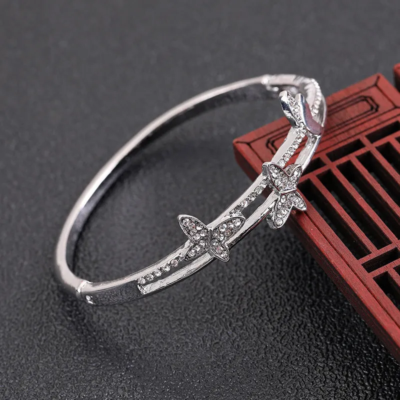 Diamond-encrusted Zircon Bracelet Hipster Femininity Fashion Simple