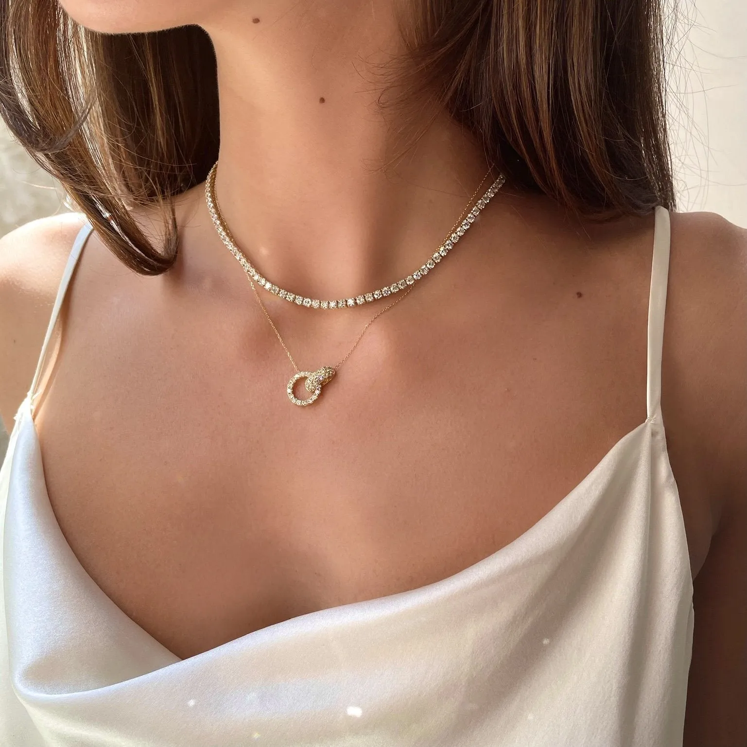 Diamond Knot Necklace