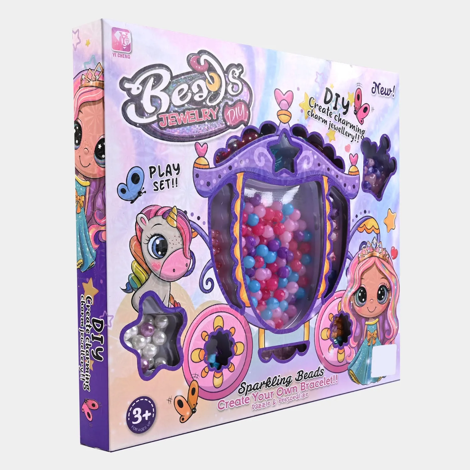 Diy Beads Jewelry Play Set For Girls