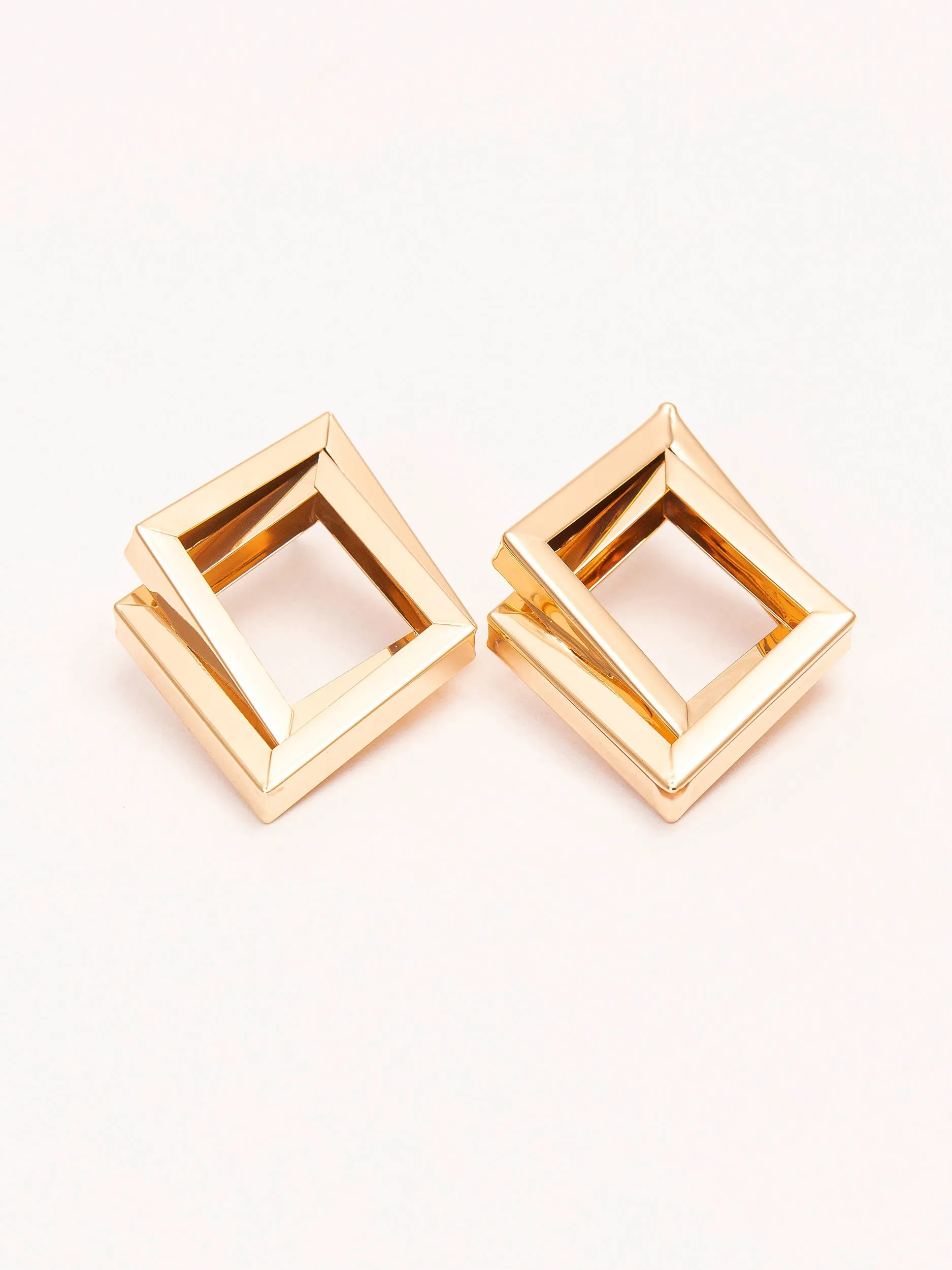 Double Diamond Earrings