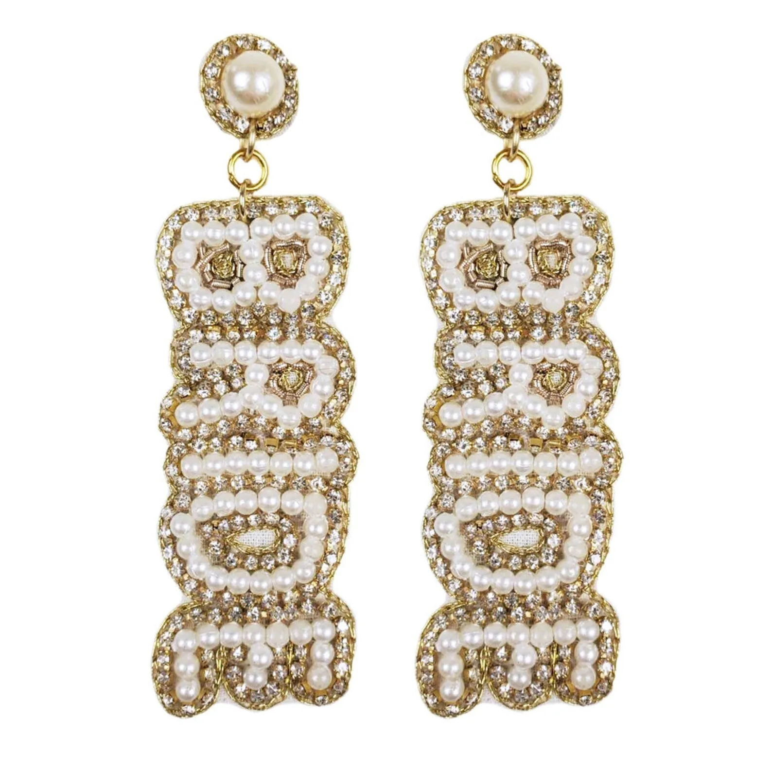 Elegant Bride Seed Bead Earrings