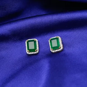 Emerald Estate - Earrings with Pendant Set