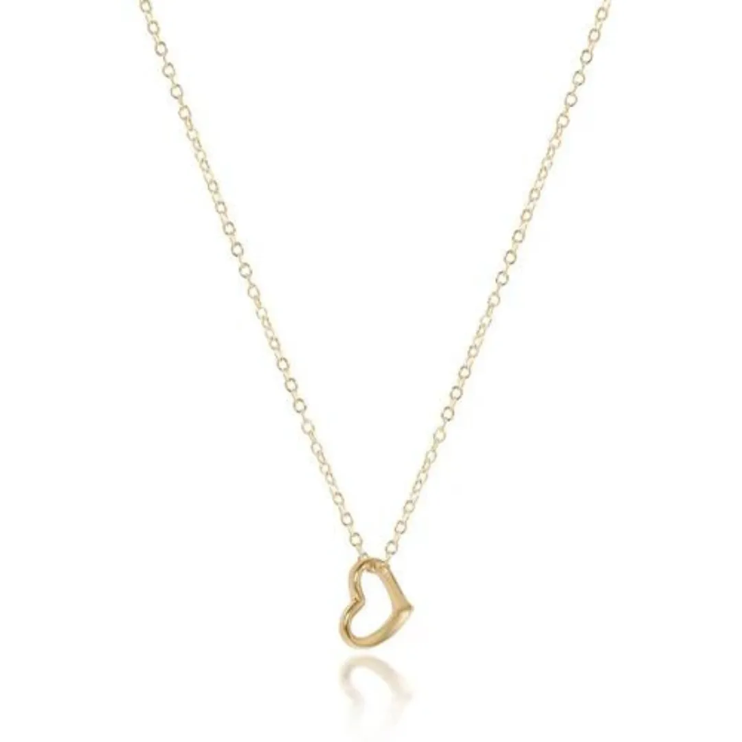 Enewton Classic Gold Small Love Charm Necklace