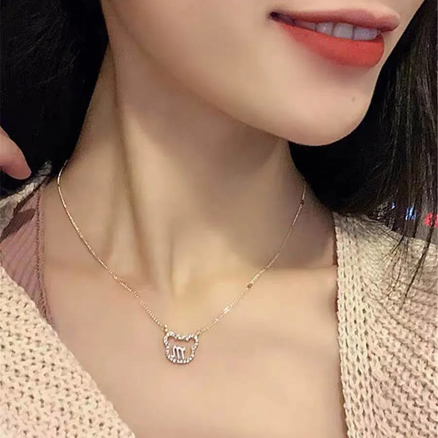 Fashion Creative Simple Ladies Bear Necklace