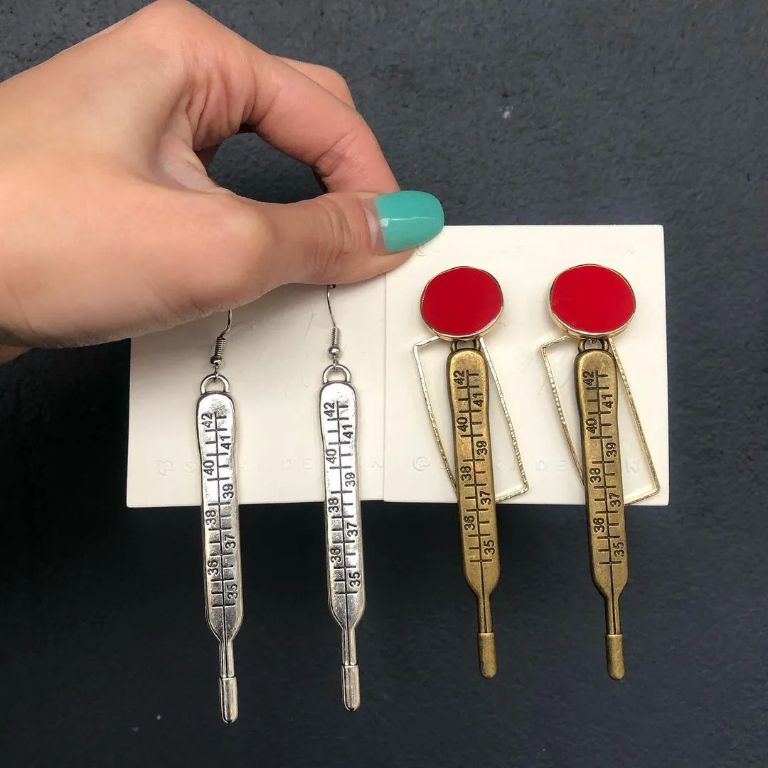 Fever Thermometer earrings