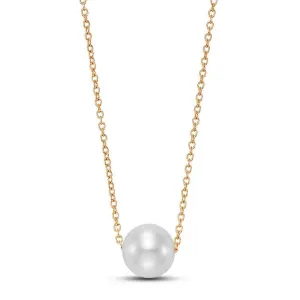 Floating White Pearl Necklace