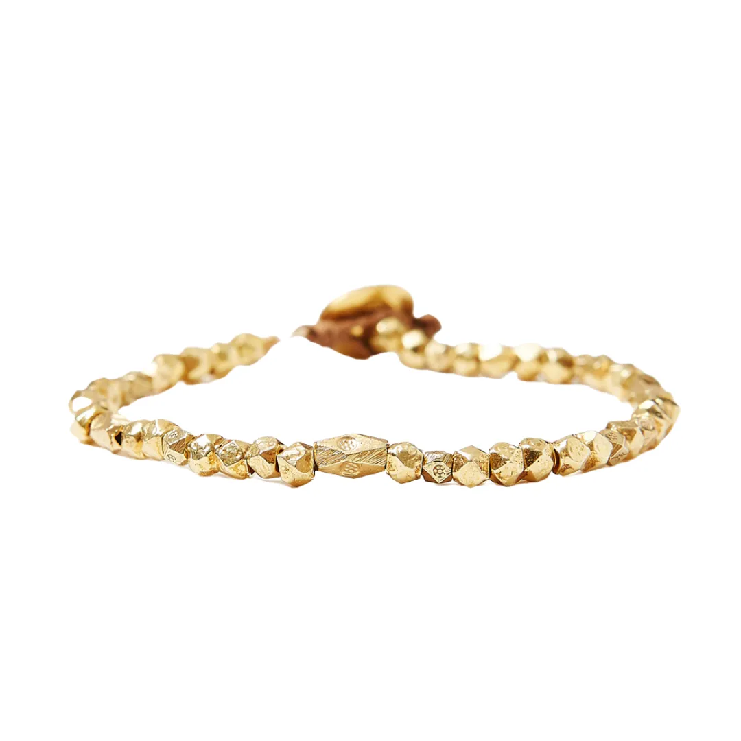 Gold Bead Bracelet