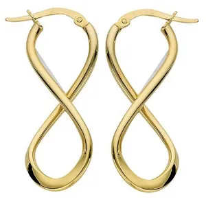 Gold Infinity Hoops