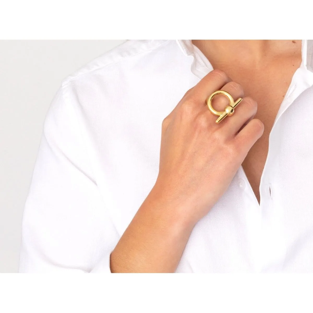 Gold Plated Ring - R0046 ORO