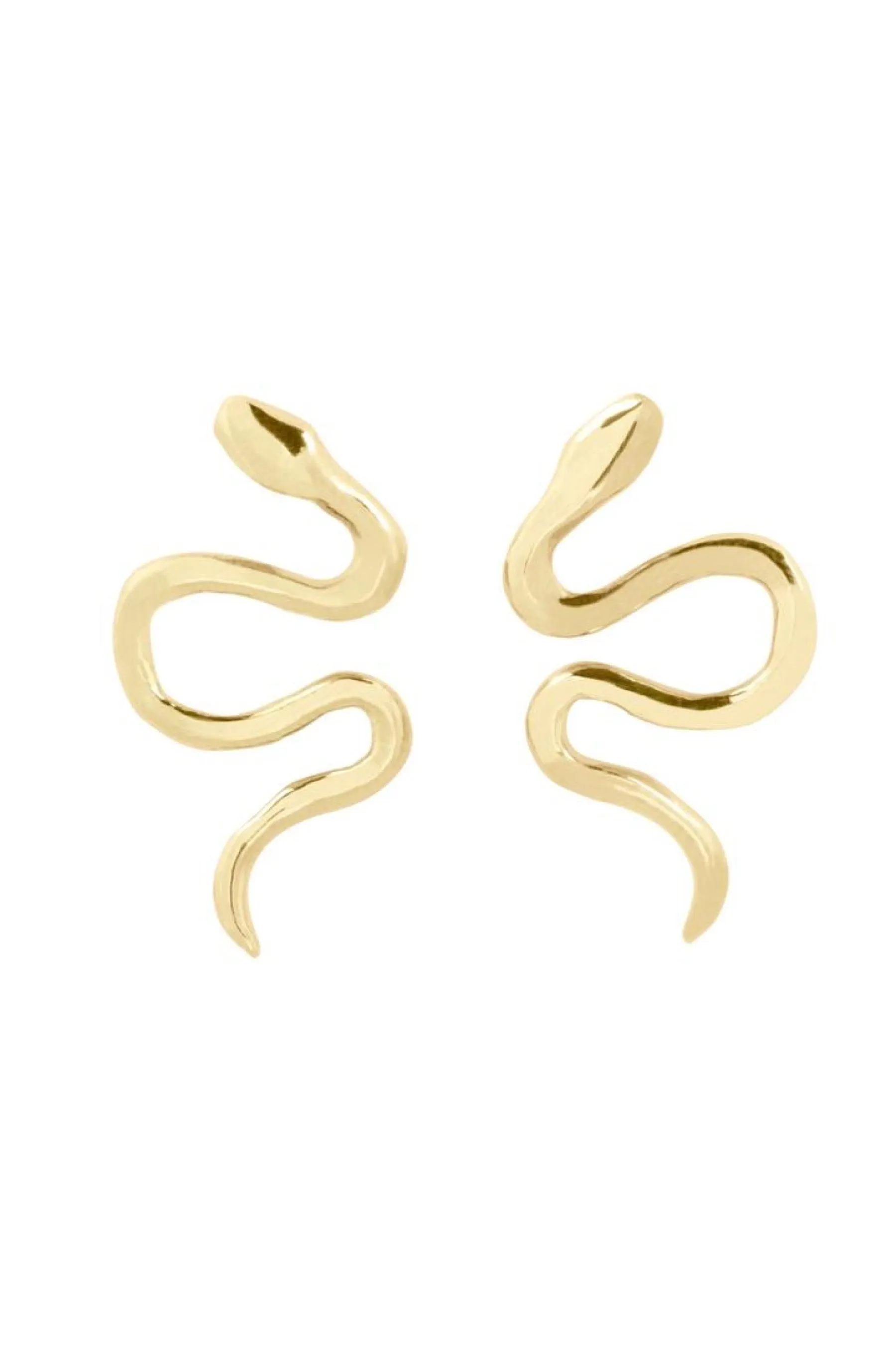 Gold Serpent Studs