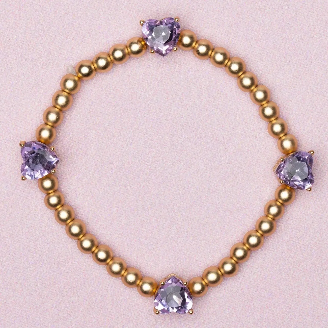 Great Pretenders Boutique Amethyst Love Bracelet