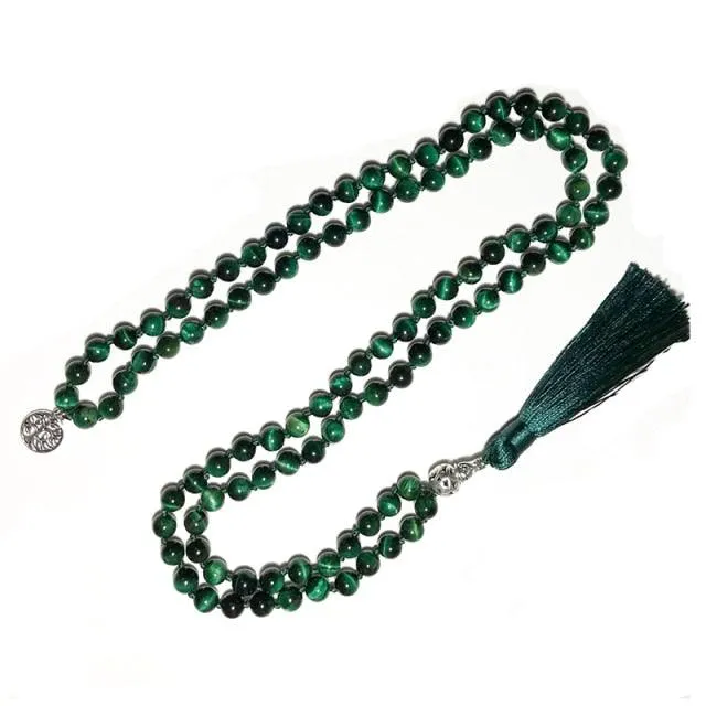 Green Black Bead Necklace