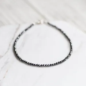 Hematite Simple Stone Bracelet