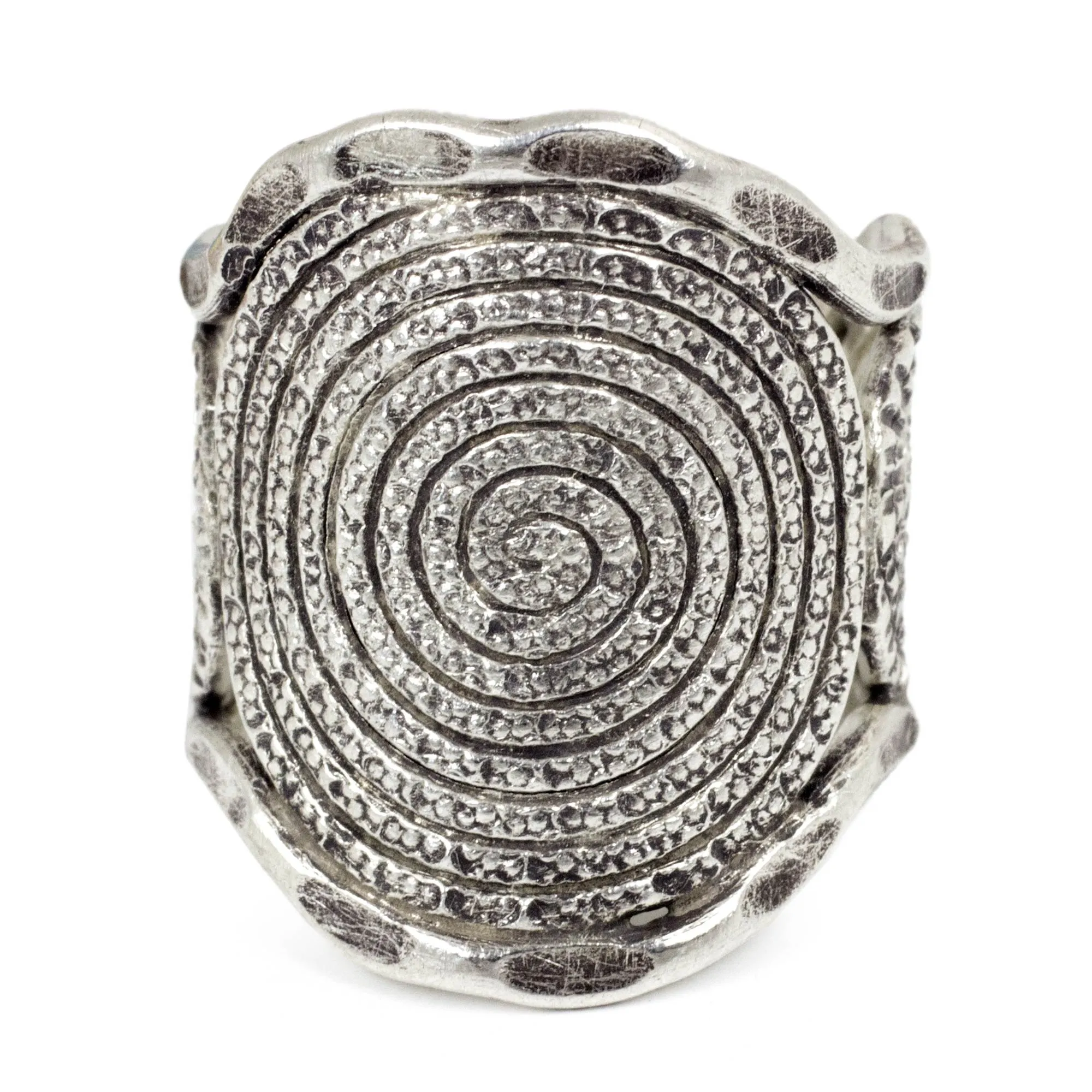 Hill Tribe Moon Handcrafted Sterling Silver Band Ring