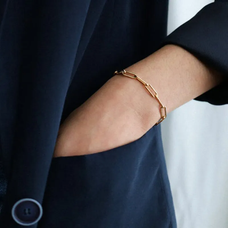 Ins Style Hollow Personality Simple Chain Bracelet