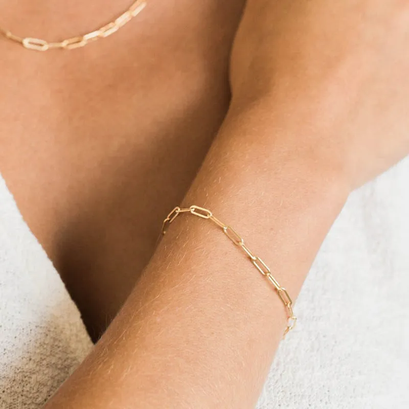 Ins Style Hollow Personality Simple Chain Bracelet