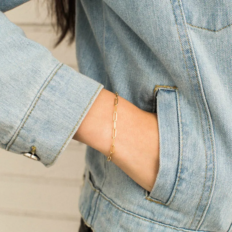 Ins Style Hollow Personality Simple Chain Bracelet