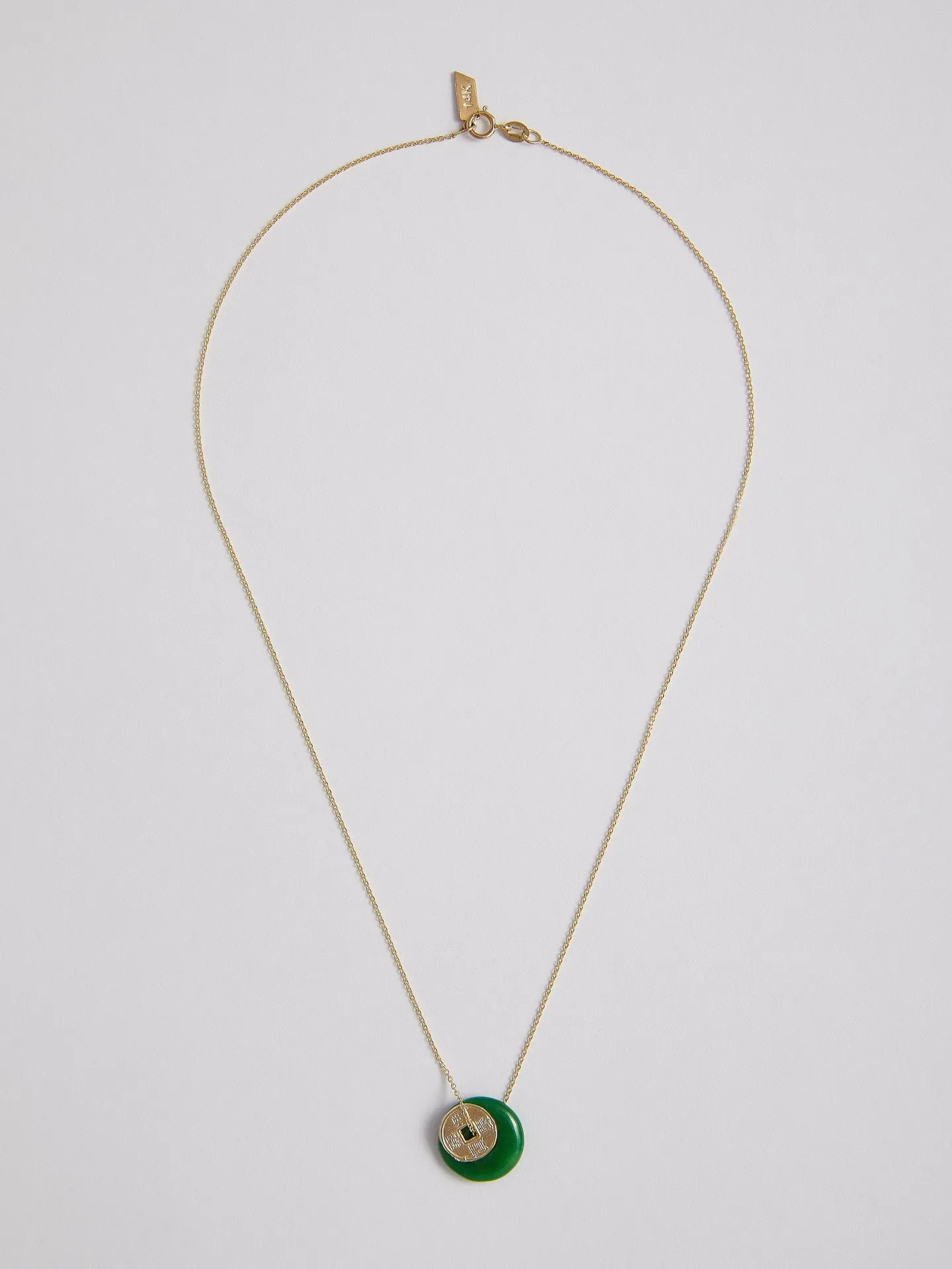 Jade Coin Necklace X Fong Min Liao