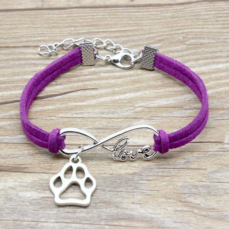 Jewelry Simple Style Hand-woven Infinite Love Pet Bracelet