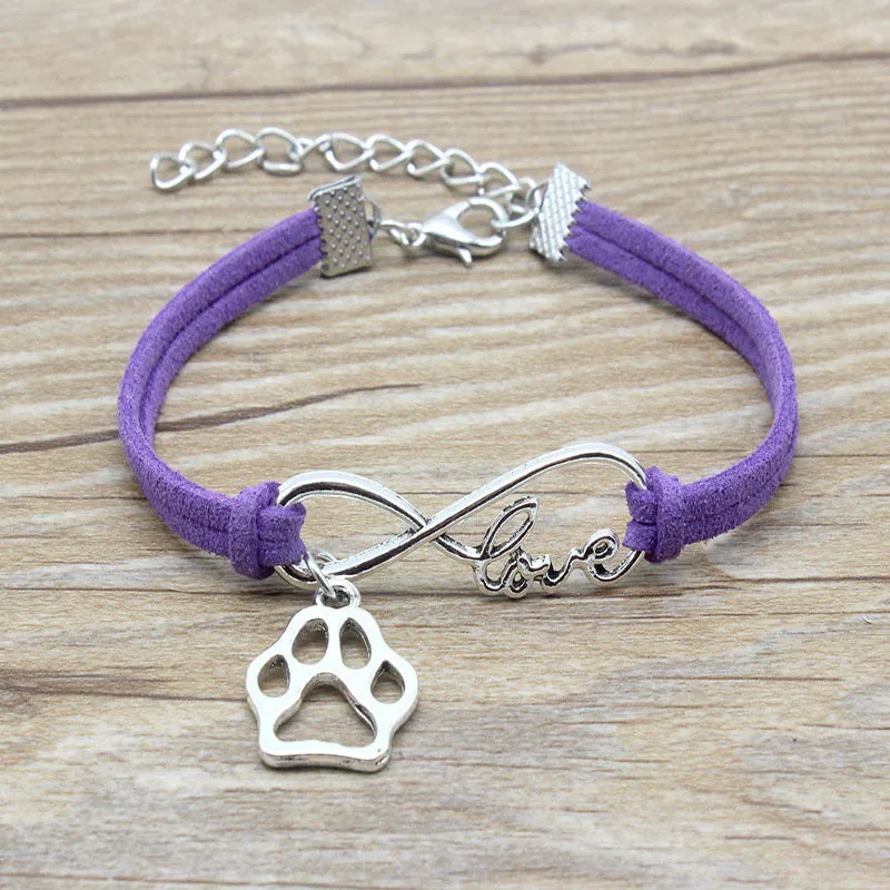 Jewelry Simple Style Hand-woven Infinite Love Pet Bracelet