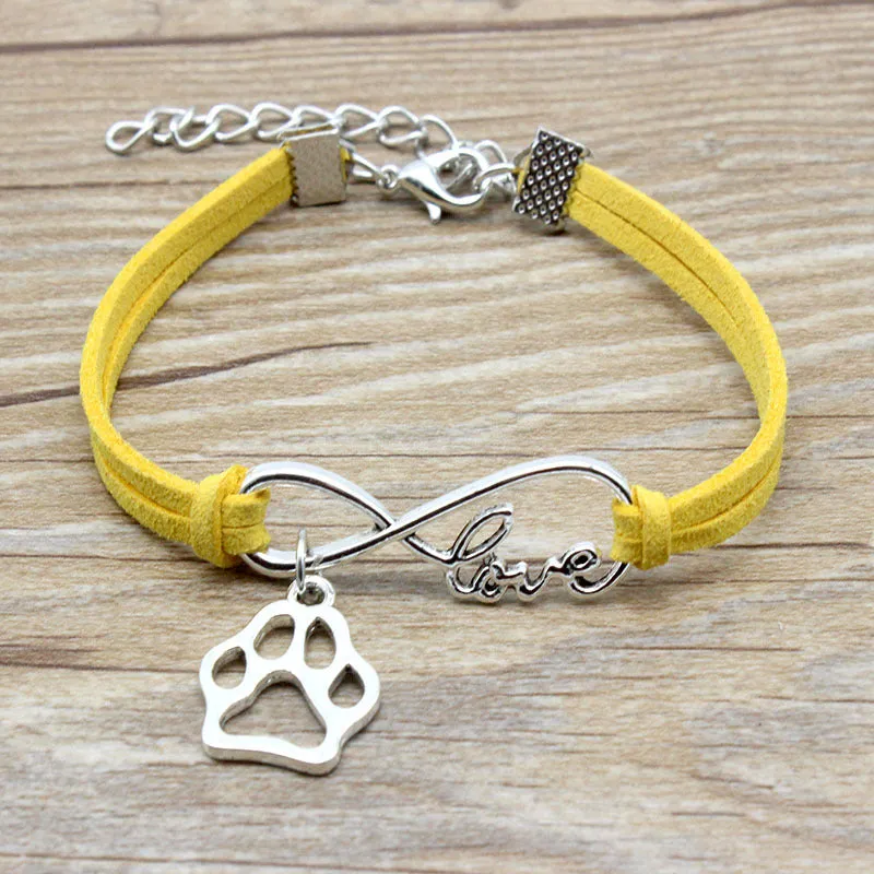 Jewelry Simple Style Hand-woven Infinite Love Pet Bracelet