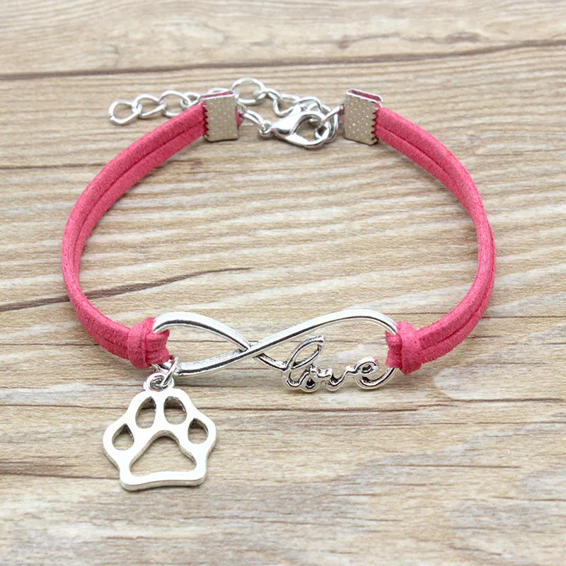 Jewelry Simple Style Hand-woven Infinite Love Pet Bracelet