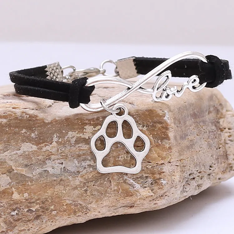 Jewelry Simple Style Hand-woven Infinite Love Pet Bracelet