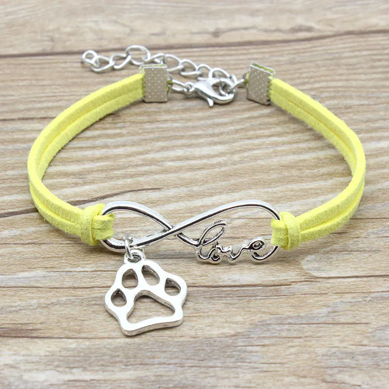 Jewelry Simple Style Hand-woven Infinite Love Pet Bracelet