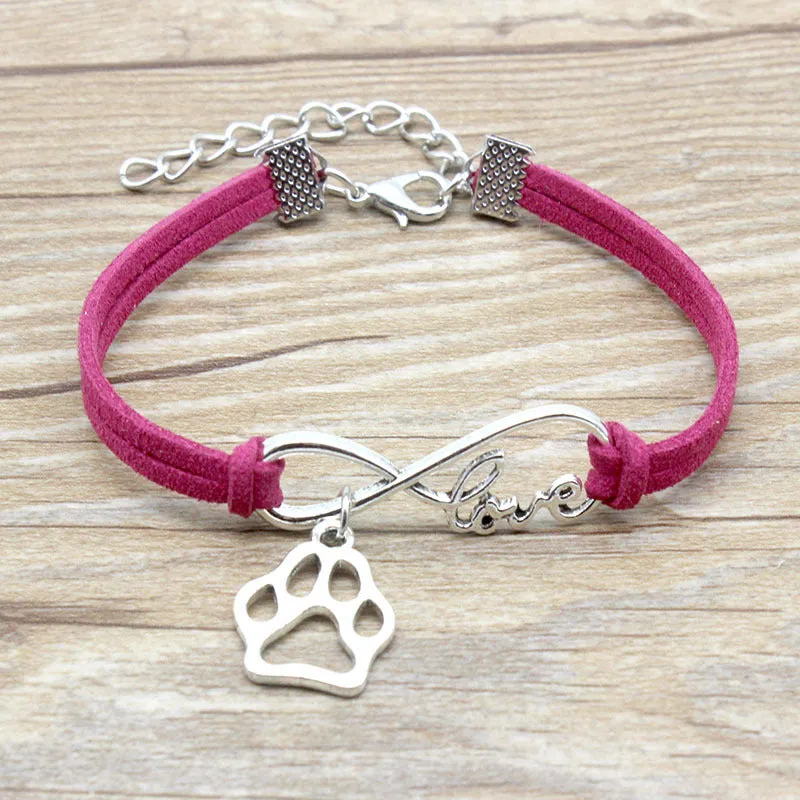 Jewelry Simple Style Hand-woven Infinite Love Pet Bracelet