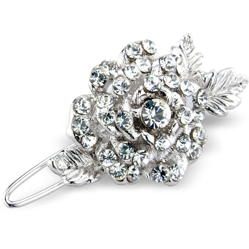 Jodie Crystal Rose Hair Clip